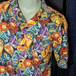 Disney Parks Disneyland Resort Attraction Shirt Retro Camp DCA EUC XL